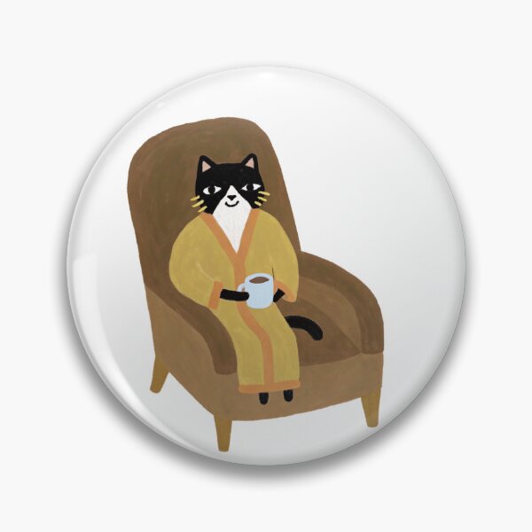 Item preview, Coffee Cat – Morning Robe & Zero Shame Vibes designed and sold by Hey Potato.