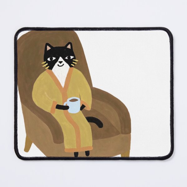 Item preview, Coffee Cat – Morning Robe & Zero Shame Vibes designed and sold by Hey Potato.