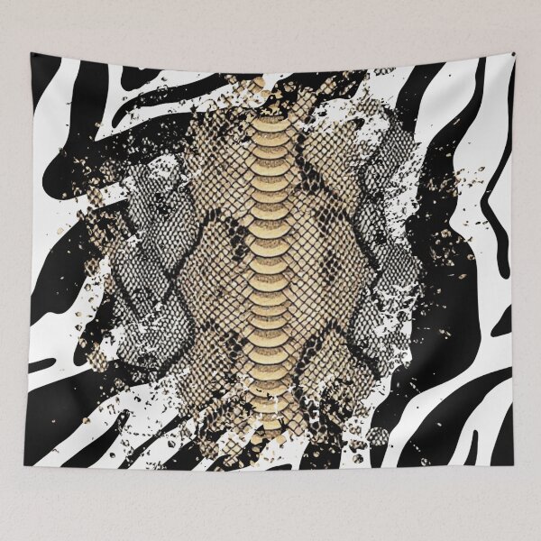 Item preview,  Bold Neutral Snakeskin Zebra Stripes designed and sold by VonsKraftCorner.