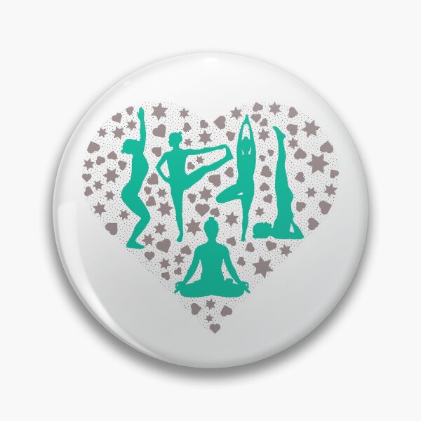 Item preview, Five Yoga Poses Arranged in the Shape of a Heart designed and sold by Laanas55.