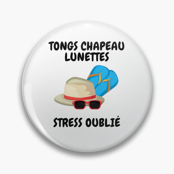 Item preview, TONGS CHAPEAU LUNETTES STRESS OUBLIÉ designed and sold by Instants Design.