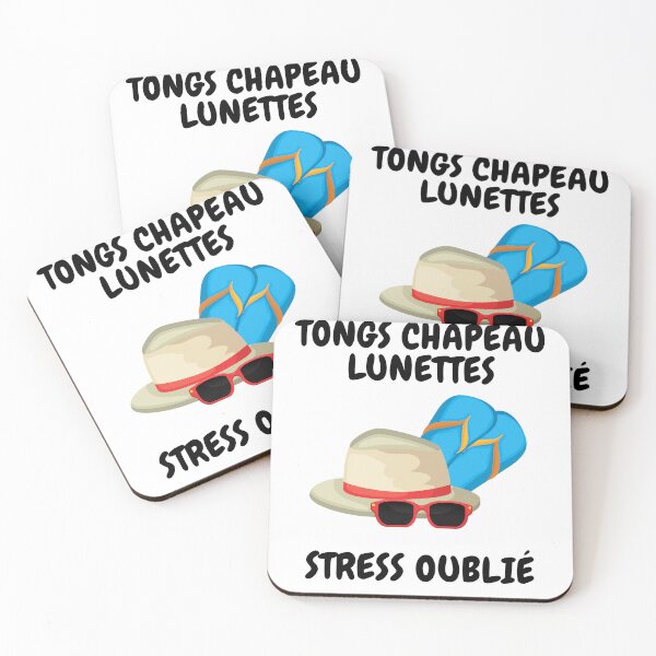 Item preview, TONGS CHAPEAU LUNETTES STRESS OUBLIÉ designed and sold by Instants Design.