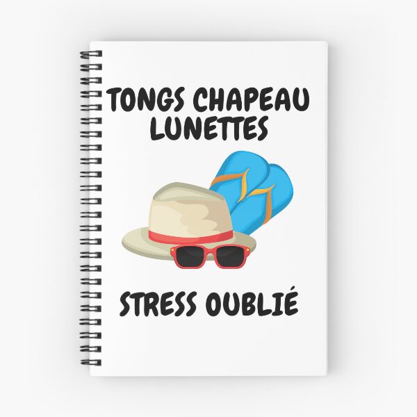 Item preview, TONGS CHAPEAU LUNETTES STRESS OUBLIÉ designed and sold by Instants Design.