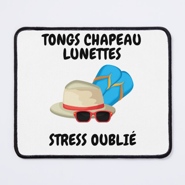 Item preview, TONGS CHAPEAU LUNETTES STRESS OUBLIÉ designed and sold by Instants Design.