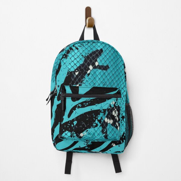 Item preview, Bold Teal Purple Snakeskin Zebra Stripes designed and sold by VonsKraftCorner.