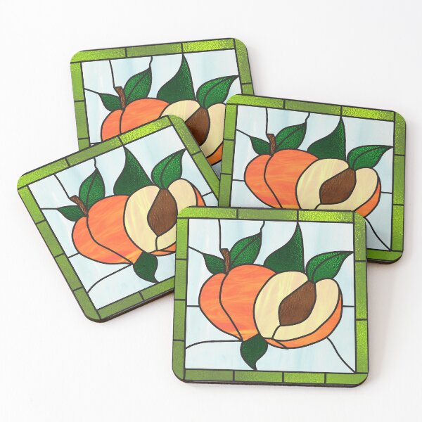Item preview, Stained Glass Peaches designed and sold by AbigailHerman.