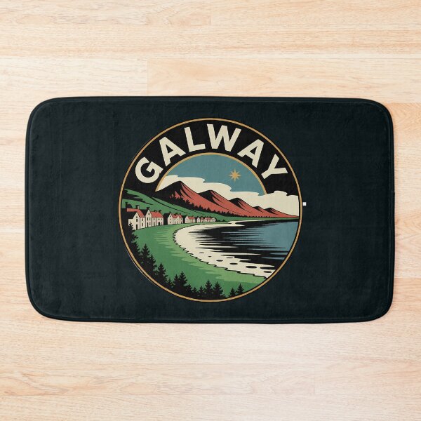 Item preview, Galway Ireland Illustration Travel Art Badge designed and sold by KrisSidDesigns.