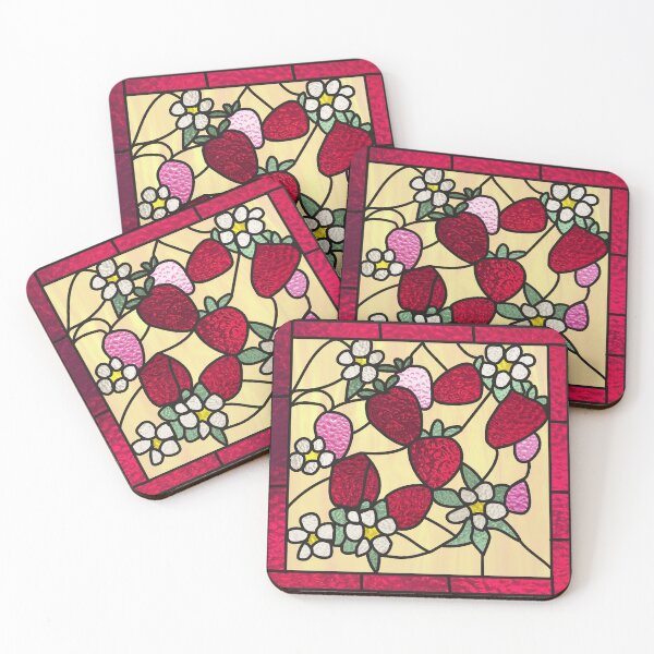 Item preview, Stained Glass Strawberries designed and sold by AbigailHerman.