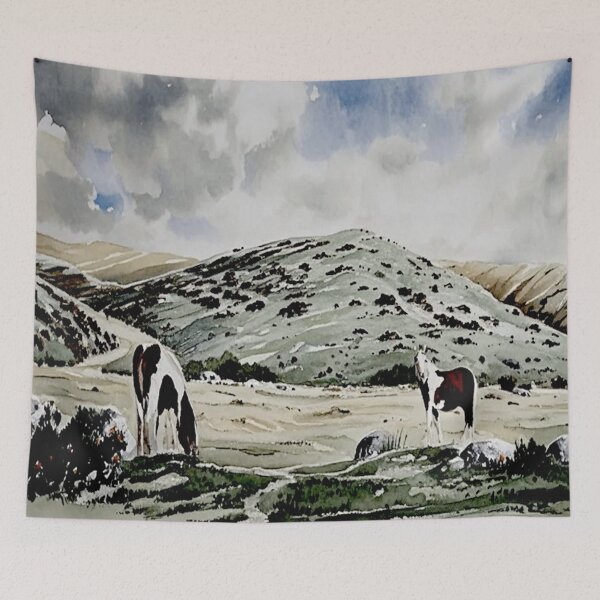 Item preview, two's company 2（watercolour + AI） designed and sold by artsmeow.