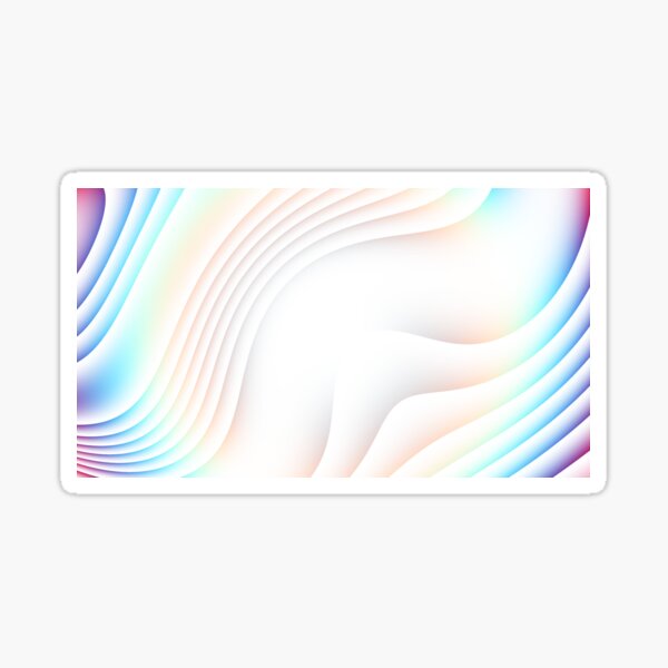 Abstract Wavy Illustration 21 Sticker