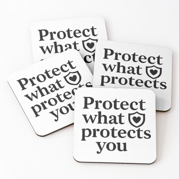 Item preview, Protect What Protects You – Symbolic Line Art (1%) designed and sold by MSTextVibe.