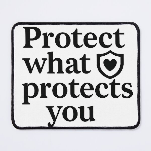 Artikelvorschau, Protect What Protects You – Symbolic Line Art (1%) entworfen und verkauft von MSTextVibe.