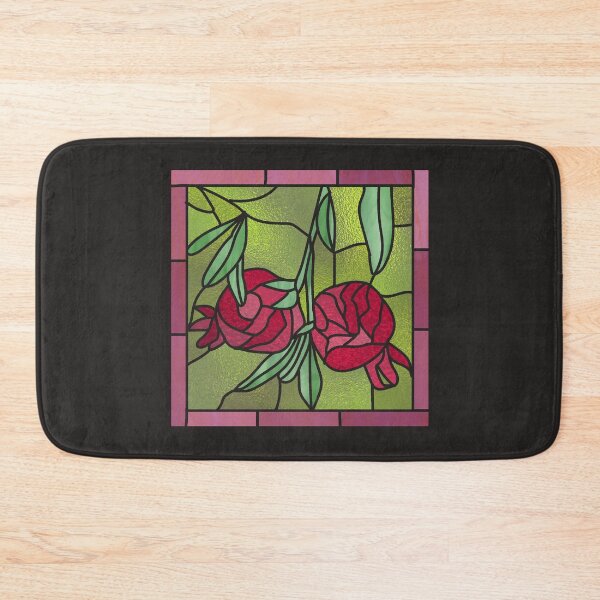 Item preview, Stained Glass Pomegranates designed and sold by AbigailHerman.