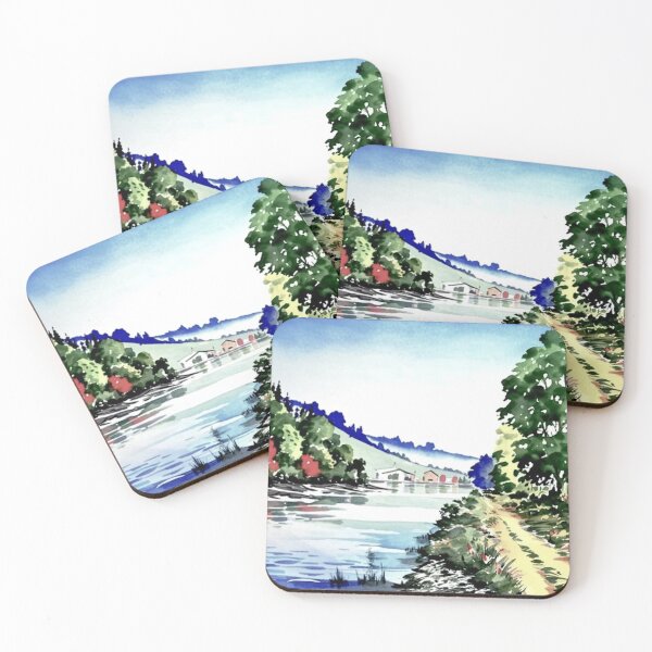 Item preview, River Dart at Longmarsh（watercolour + AI） designed and sold by artsmeow.