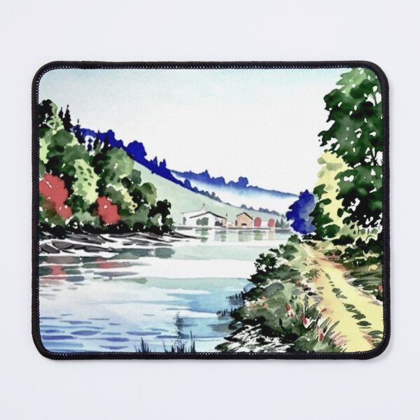 Item preview, River Dart at Longmarsh(watercolour + AI) designed and sold by artsmeow.