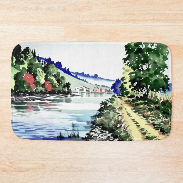 Item preview, River Dart at Longmarsh（watercolour + AI） designed and sold by artsmeow.