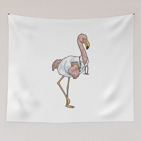 Item preview, Flamingo Doctor Stethoscope designed and sold by Snabdesign84.