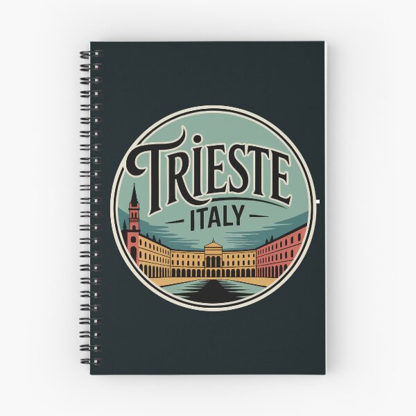 Item preview, Trieste Italy Illustration Travel Art Badge designed and sold by KrisSidDesigns.