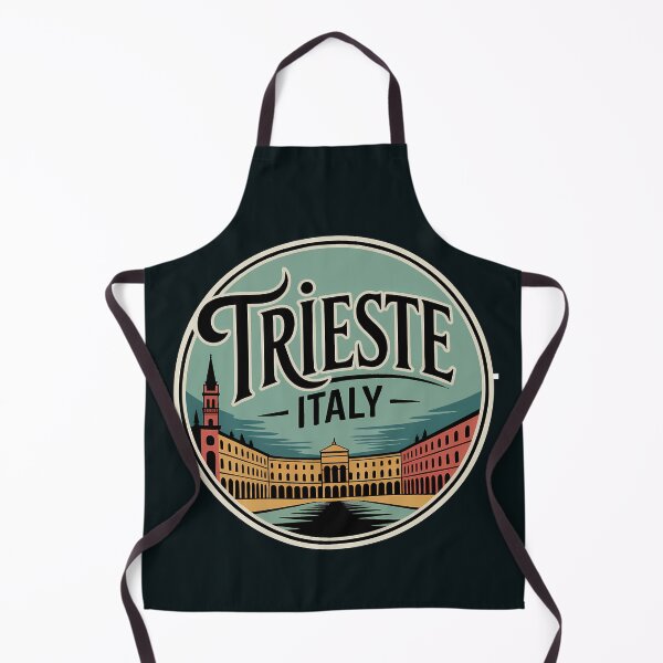 Item preview, Trieste Italy Illustration Travel Art Badge designed and sold by KrisSidDesigns.