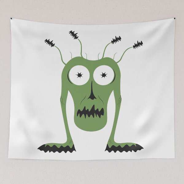 Item preview, Creepy Green Alien Monster designed and sold by rymarenko.