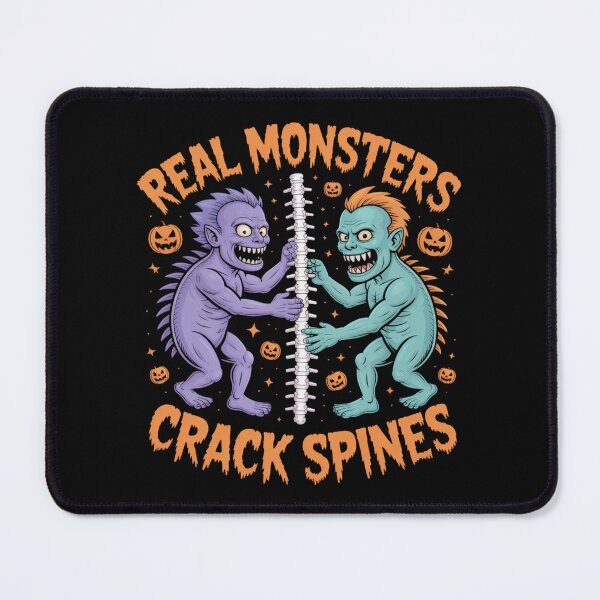 Item preview, Real Monsters Crack Spines Halloween Osteopath designed and sold by osteopath shop.