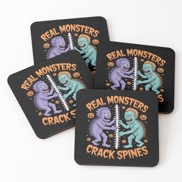Item preview, Real Monsters Crack Spines Halloween Osteopath designed and sold by osteopath shop.