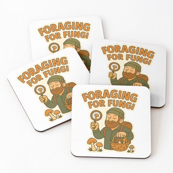 Item preview, Foraging for Fungi – Mushroom Hunter Sticker designed and sold by Collins Design.