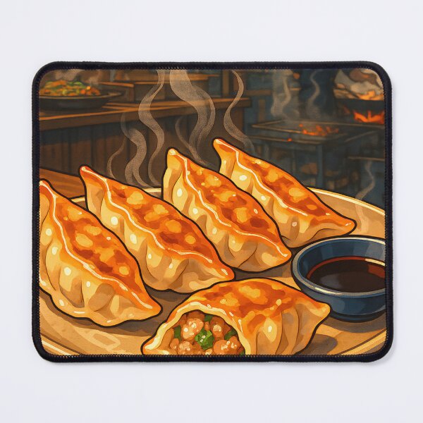 Artikelvorschau, Gyoza-Straßenstand – Dampfende Teigtaschen Anime entworfen und verkauft von PosterFuel.