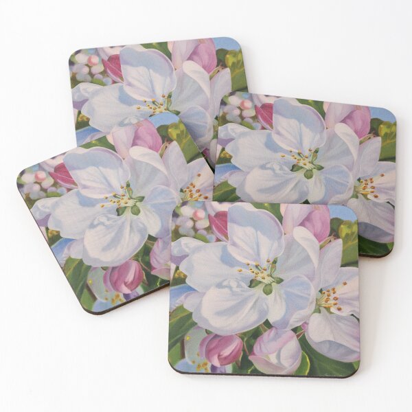 Item preview, All In - apple blossom flower painting designed and sold by Emily Bickell.