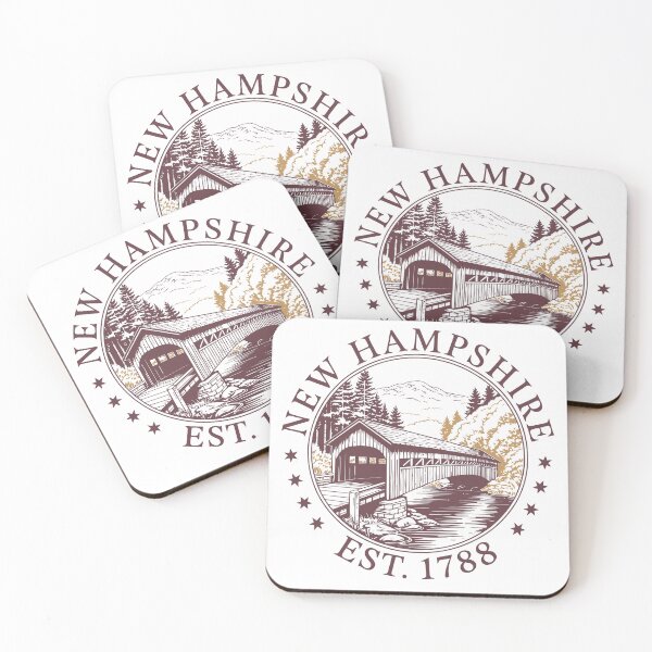 Item preview, New Hampshire Est. 1788 designed and sold by HappyCraftyPeachPixl.