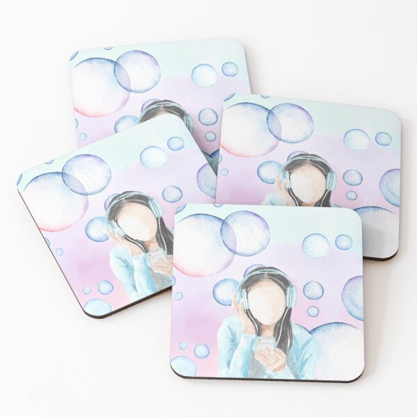 Item preview, Lost in Music – Watercolor Bubble Vibes designed and sold by Softglow-Studio.