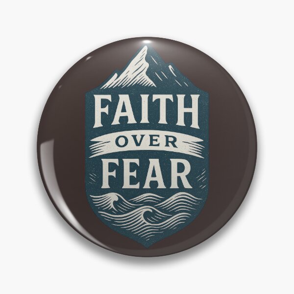 Item preview, Faith Over Fear Mountain Emblem designed and sold by SimplySelim.