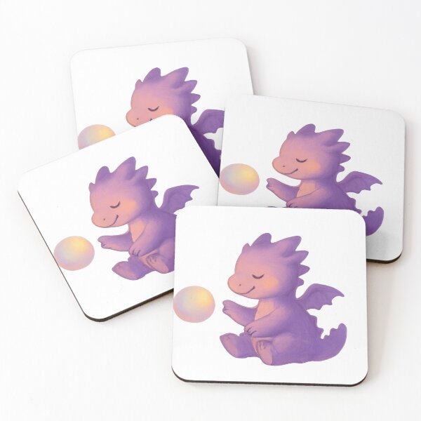 Item preview, Gentle Dragon with Glowing Orb – Mellow Playtime Series designed and sold by ArtByAlgorithms.
