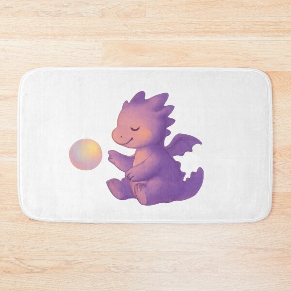 Item preview, Gentle Dragon with Glowing Orb – Mellow Playtime Series designed and sold by ArtByAlgorithms.