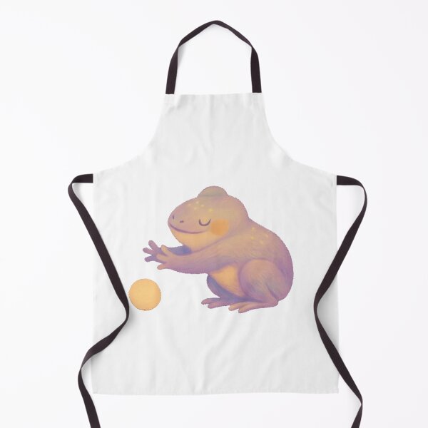 Item preview, Peaceful Frog Reaching for Ball – Mellow Playtime Series designed and sold by ArtByAlgorithms.