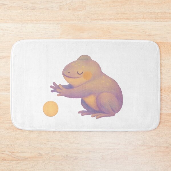Item preview, Peaceful Frog Reaching for Ball – Mellow Playtime Series designed and sold by ArtByAlgorithms.