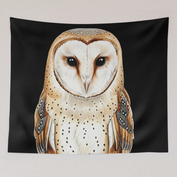 Item preview, Barn owl on a branch  designed and sold by 4rtistcDrift.