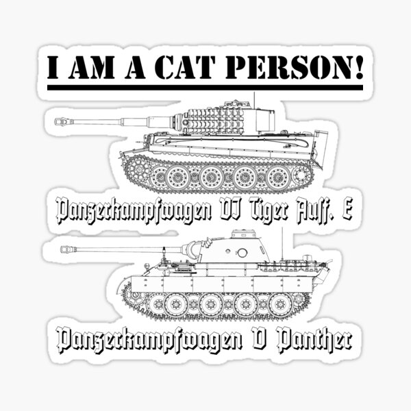 I Am A Cat Person (TANKS) Sticker