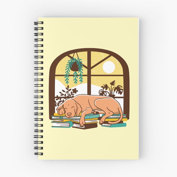 Item preview, Sleepy Vizsla and Books designed and sold by Wlaurence.