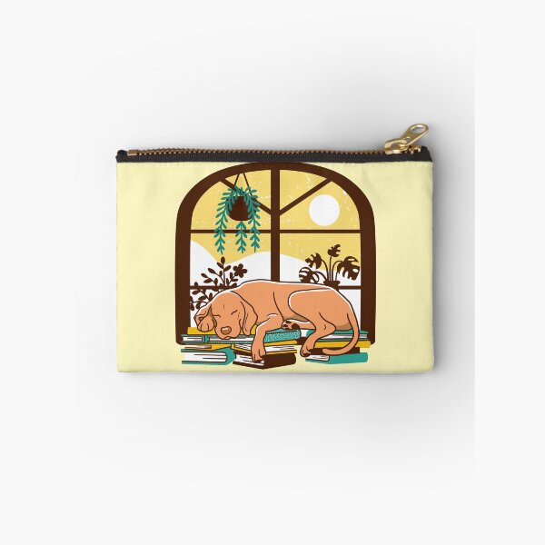 Item preview, Sleepy Vizsla and Books designed and sold by Wlaurence.