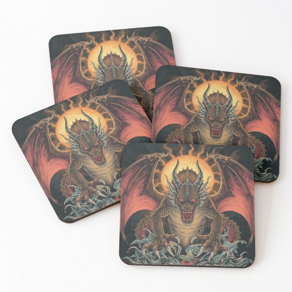 Item preview, Infernal Dragon Rising with Fiery Wings designed and sold by Andrejopt2014.