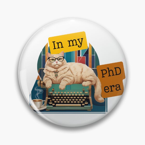 Item preview, In My PhD Era - Funny PhD Student Cat or Graduate designed and sold by nerdycatshop.