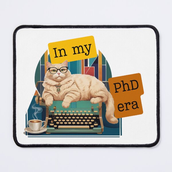 Item preview, In My PhD Era - Funny PhD Student Cat or Graduate designed and sold by nerdycatshop.