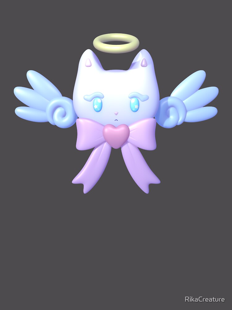 Thumbnail 6 of 6, Premium Oversized Sweatshirt, Angel Kitty designed and sold by RikaCreature.