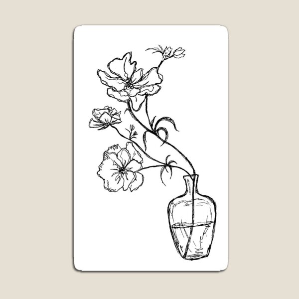 Item preview, Flores en jarrón designed and sold by sarahscribblez.