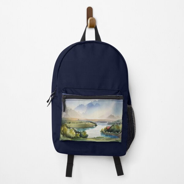 Item preview, High above the Dart from Ashprington2 (watercolour + AI) designed and sold by artsmeow.