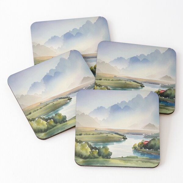 Item preview, High above the Dart from Ashprington2 （watercolour + AI） designed and sold by artsmeow.