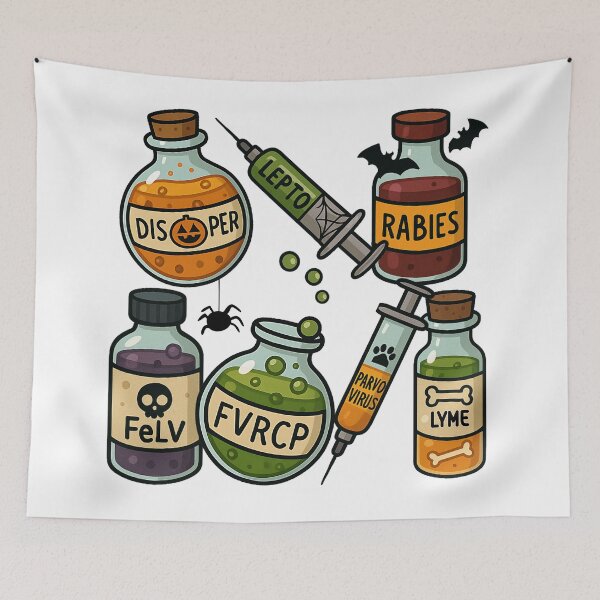 Item preview, Haunted Vaccines  designed and sold by introVETed.