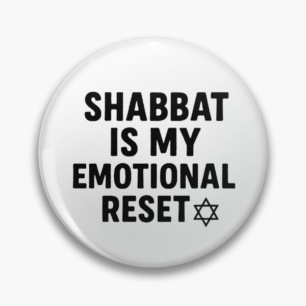 Item preview, Shabbat Is My Emotional Reset – Jewish Humor Quote designed and sold by hYetzirah.