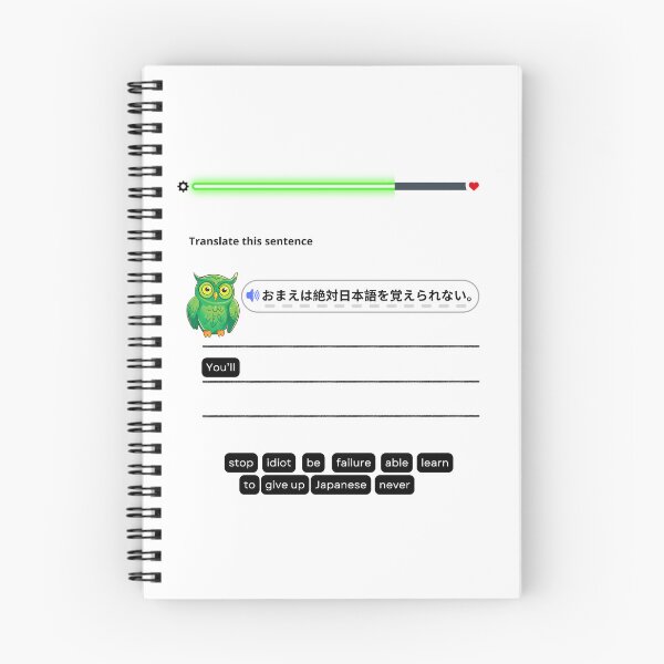 Item preview, Funny Parody - You'll Never Learn Japanese designed and sold by Vestina88.
